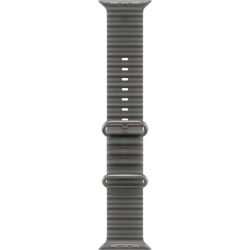 Apple Watch Ultra 4 49mm, Natural Titanium, Ocean Band Translucent Black